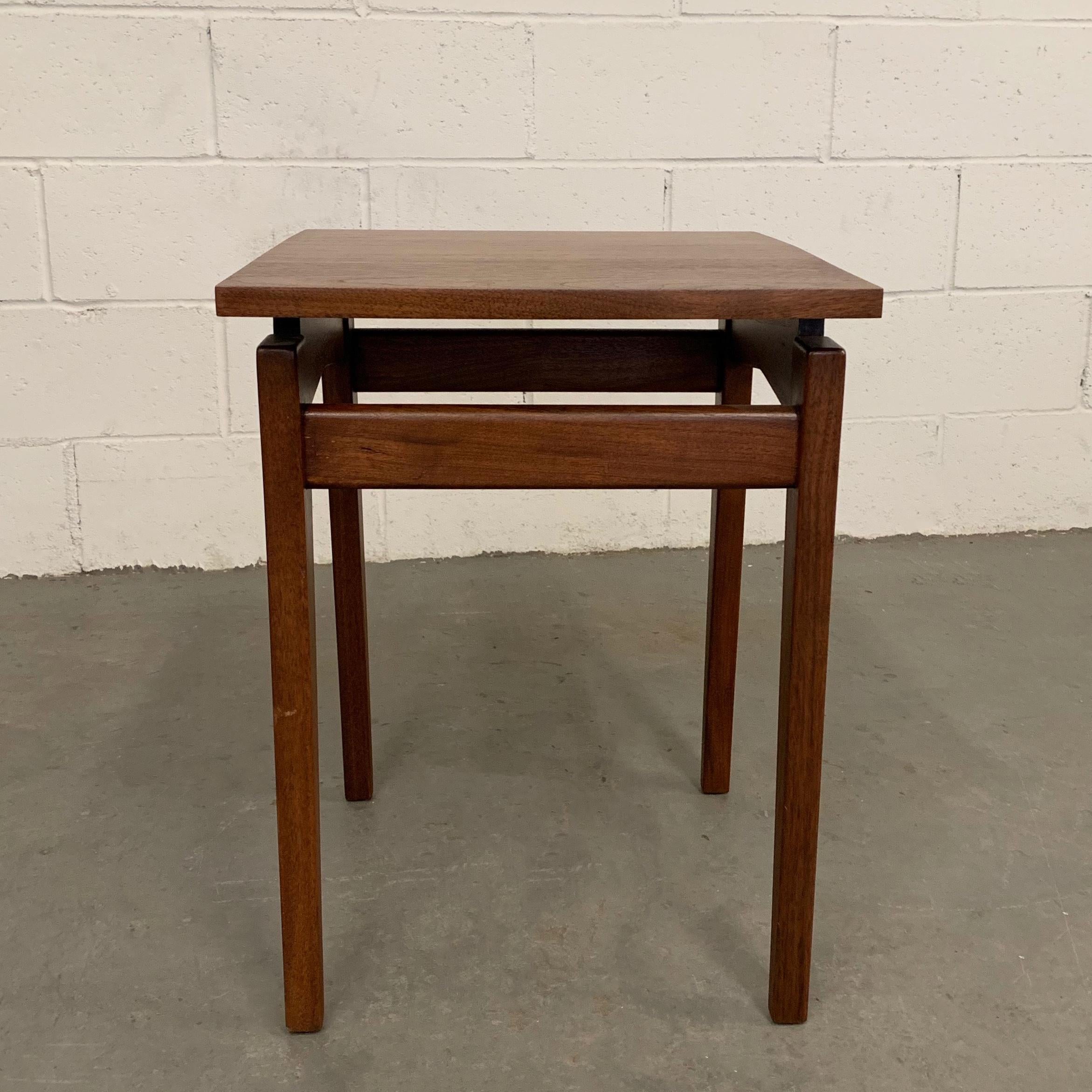 American Jens Risom Walnut Side Table