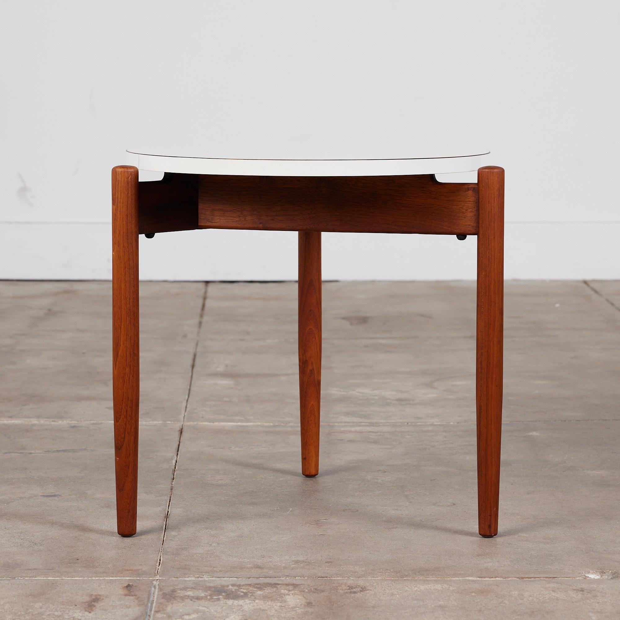 Mid-Century Modern Jens Risom Walnut Side Table