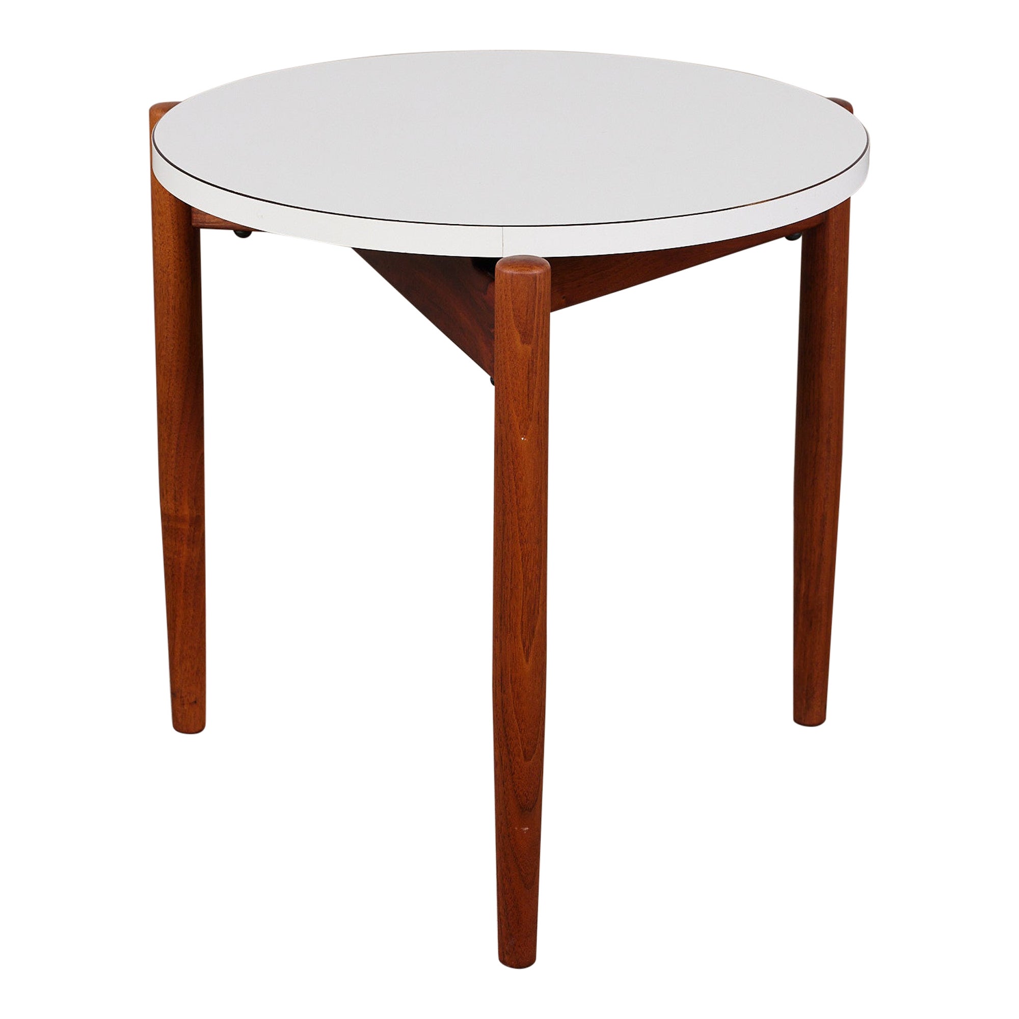 Jens Risom Walnut Side Table