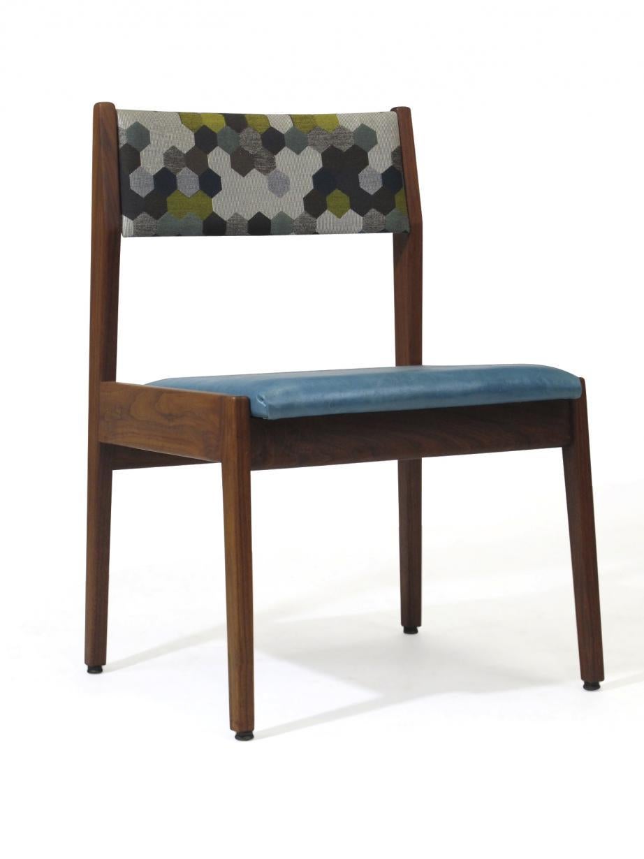 Mid-Century Modern Jens Risom Walnut Side Chair