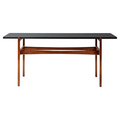 Jens Risom Walnut & Slate Console Table