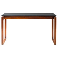 Jens Risom Walnut & Slate Console Table
