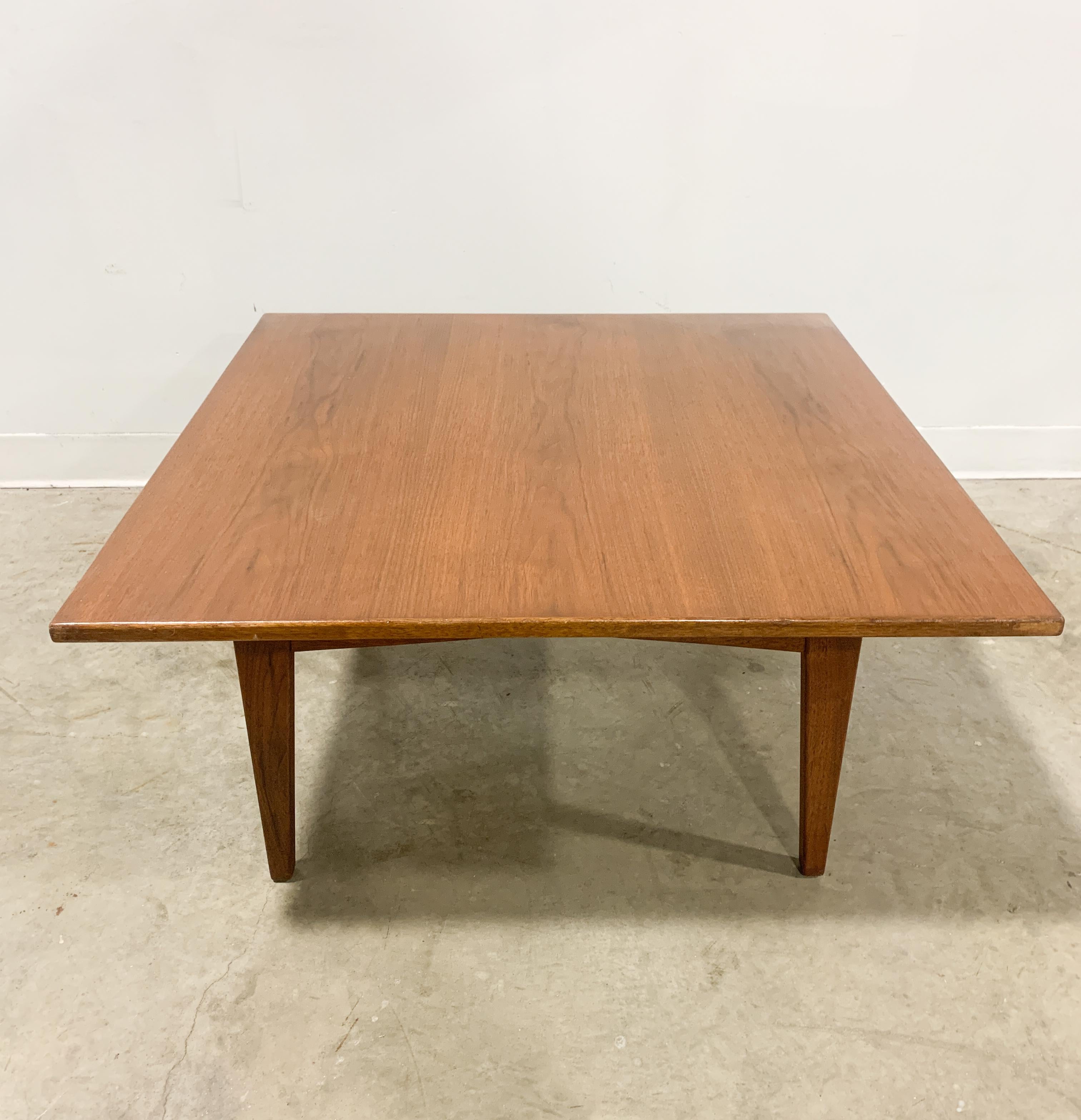 square walnut coffee table