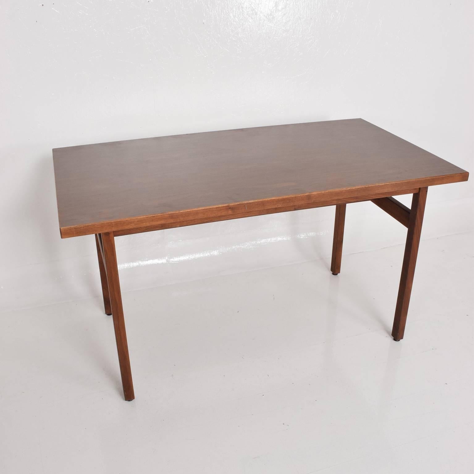 American Jens Risom Walnut Table Desk Midcentury Period