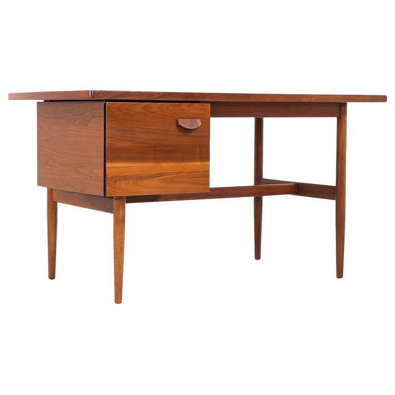 Jens Risom Walnut Writing Desk For Sale