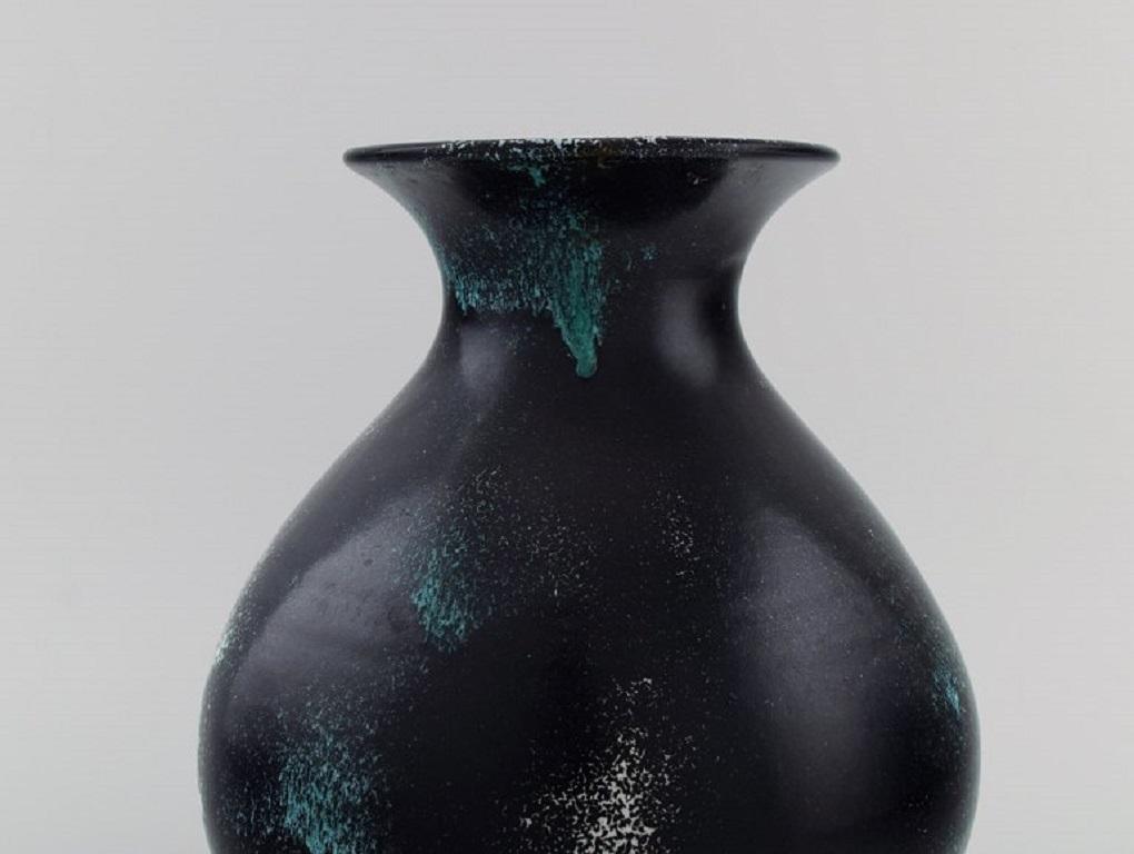 Jens Thirslund for Kähler, HAK, Vase in Glazed Stoneware, 1920s/30s In Excellent Condition For Sale In Copenhagen, DK