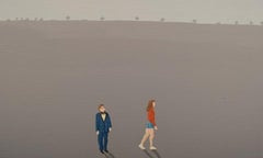 Jens Ulrich Petersen, dänischer Künstler, Öl / Leinwand, Männer auf String