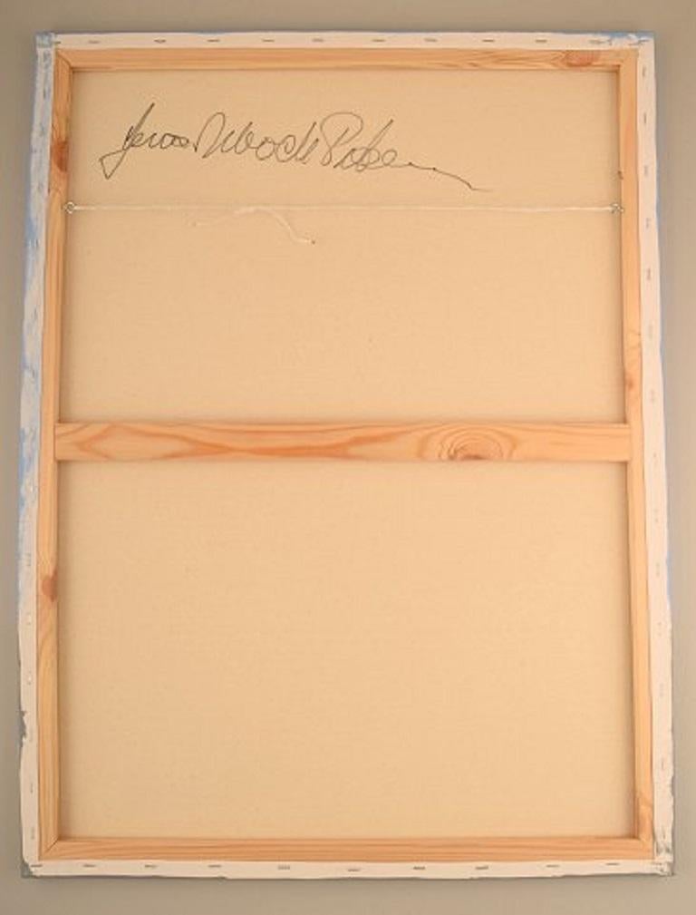 Jens Ulrich Petersen, geb. 1947, dänischer Künstler, Öl / Leinwand, Männer auf String (21. Jahrhundert und zeitgenössisch) im Angebot