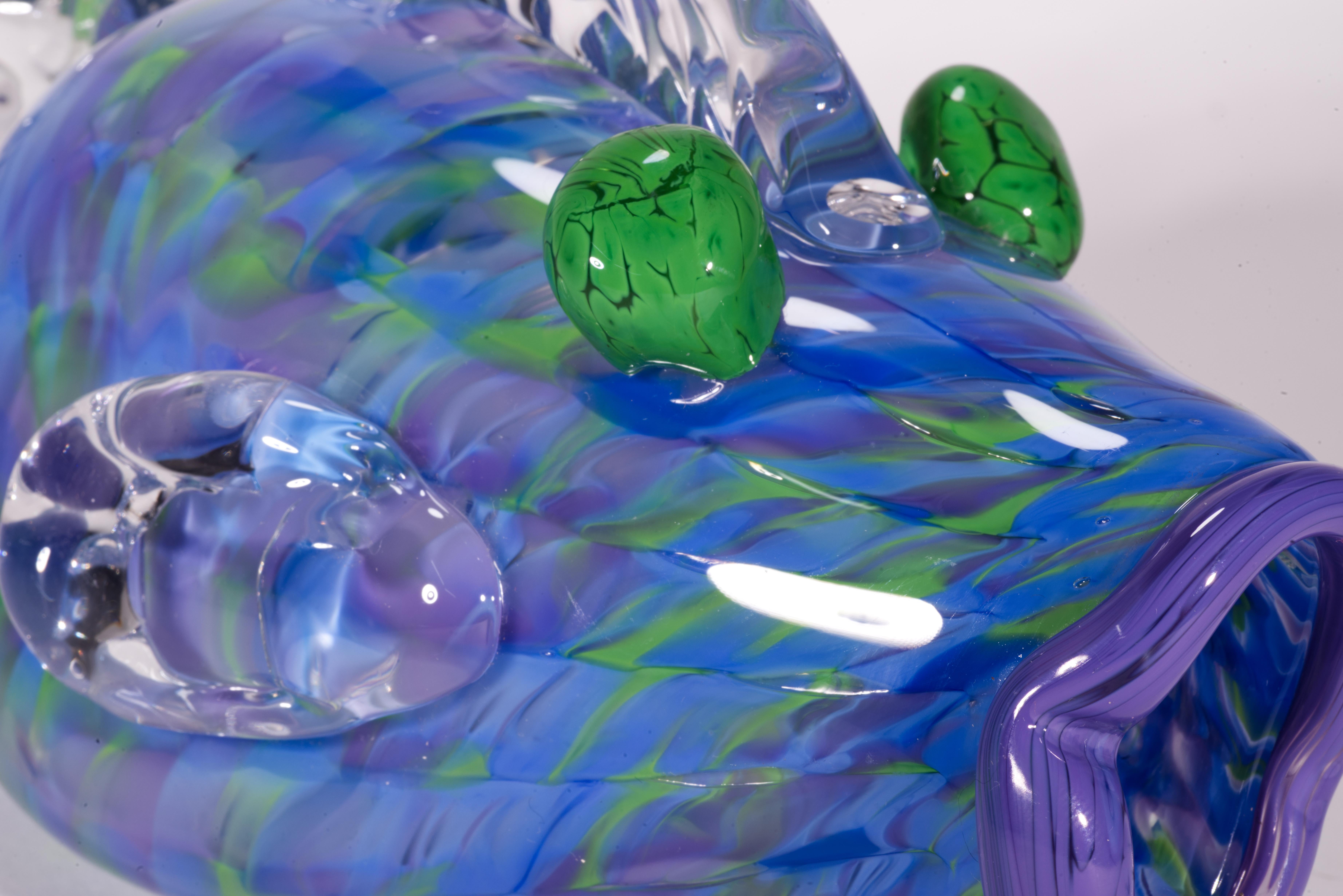 Scultura di pesce di Jensen Kvarnes, vetro da studio americano in vendita 1