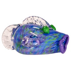 Jensen Kvarnes Fish Sculpture, American Studio Art Glass
