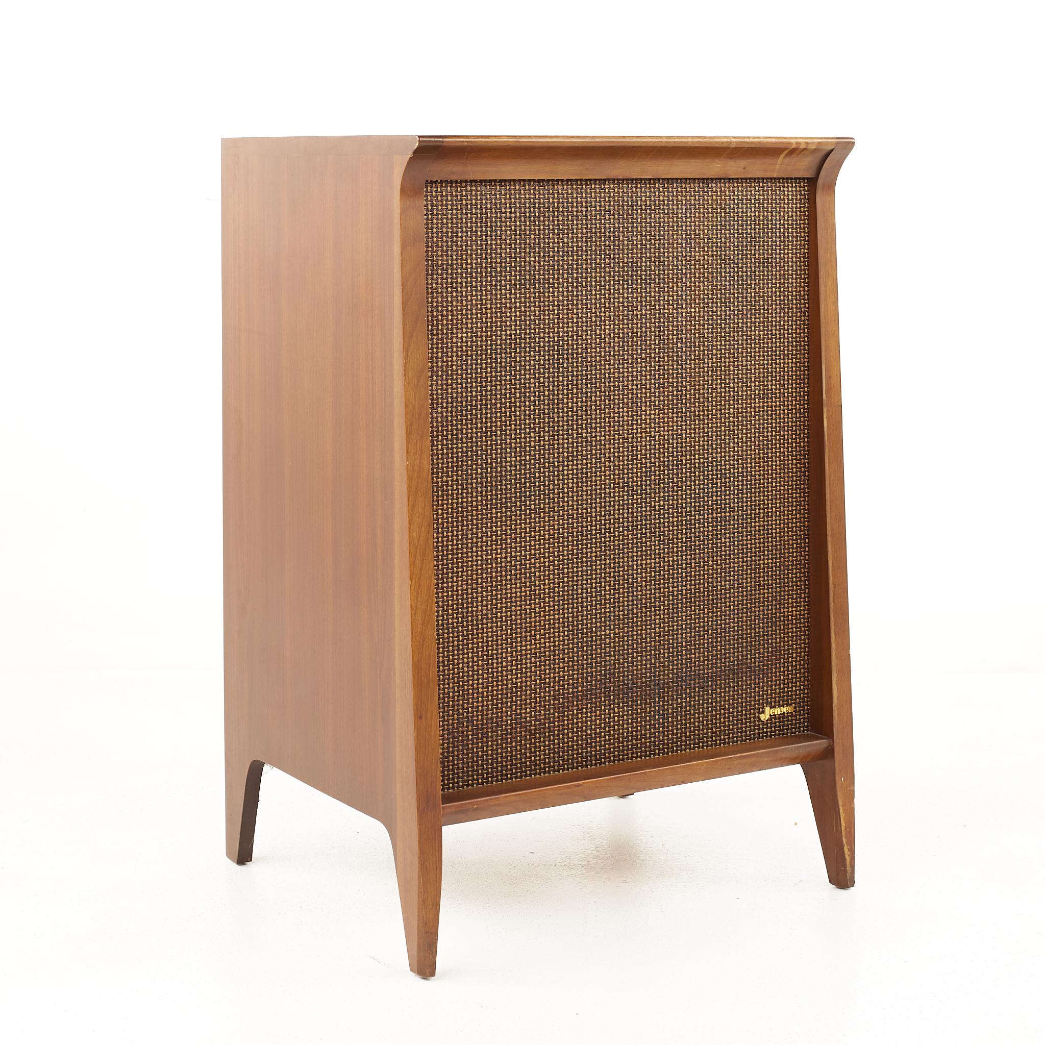 Mid-Century Modern Jensen Mid Century Floor Speakers, a Pair