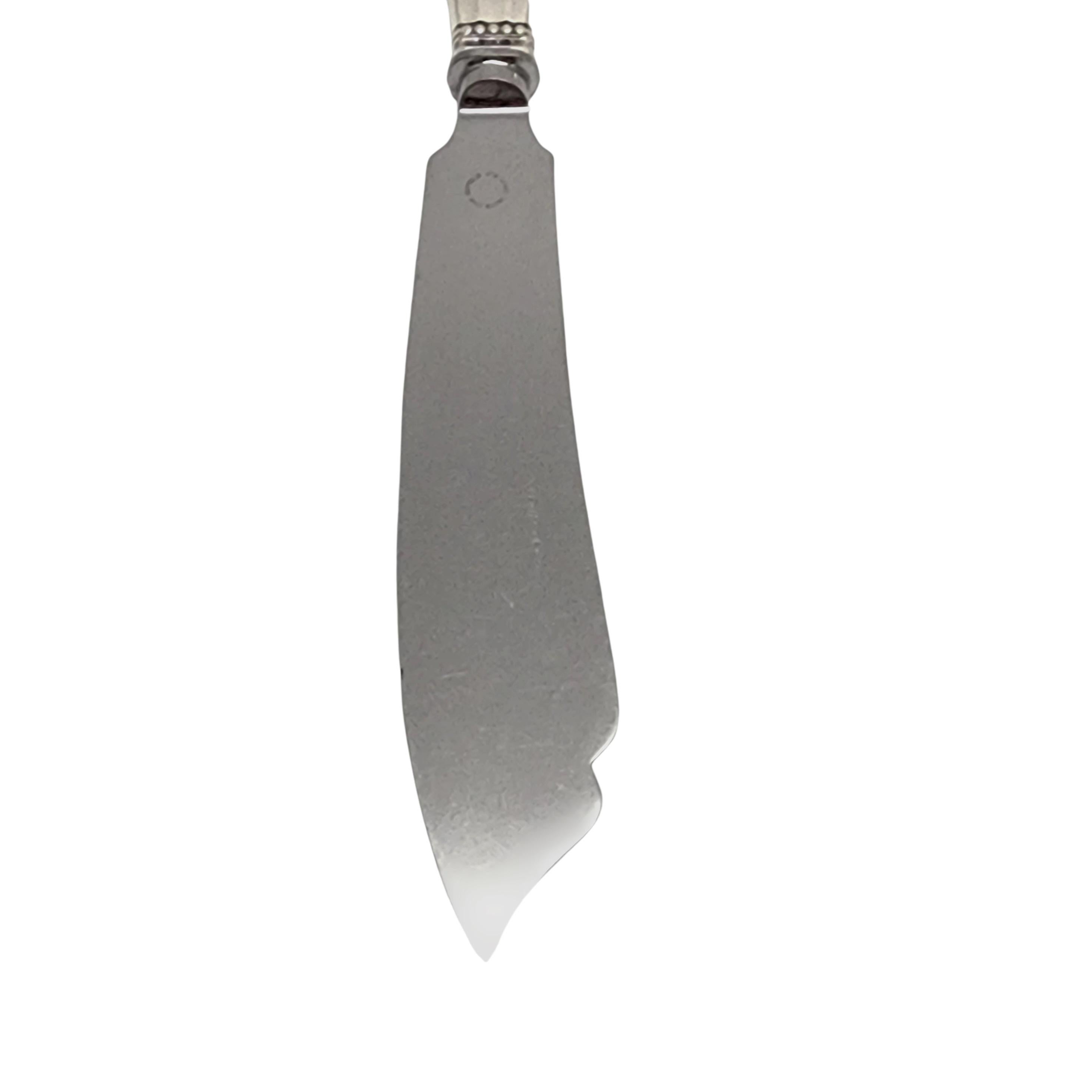 Women's Jensen & Wendel Denmark Acorn Sterling Handle Stainless Blade Cake Knife #14714 For Sale
