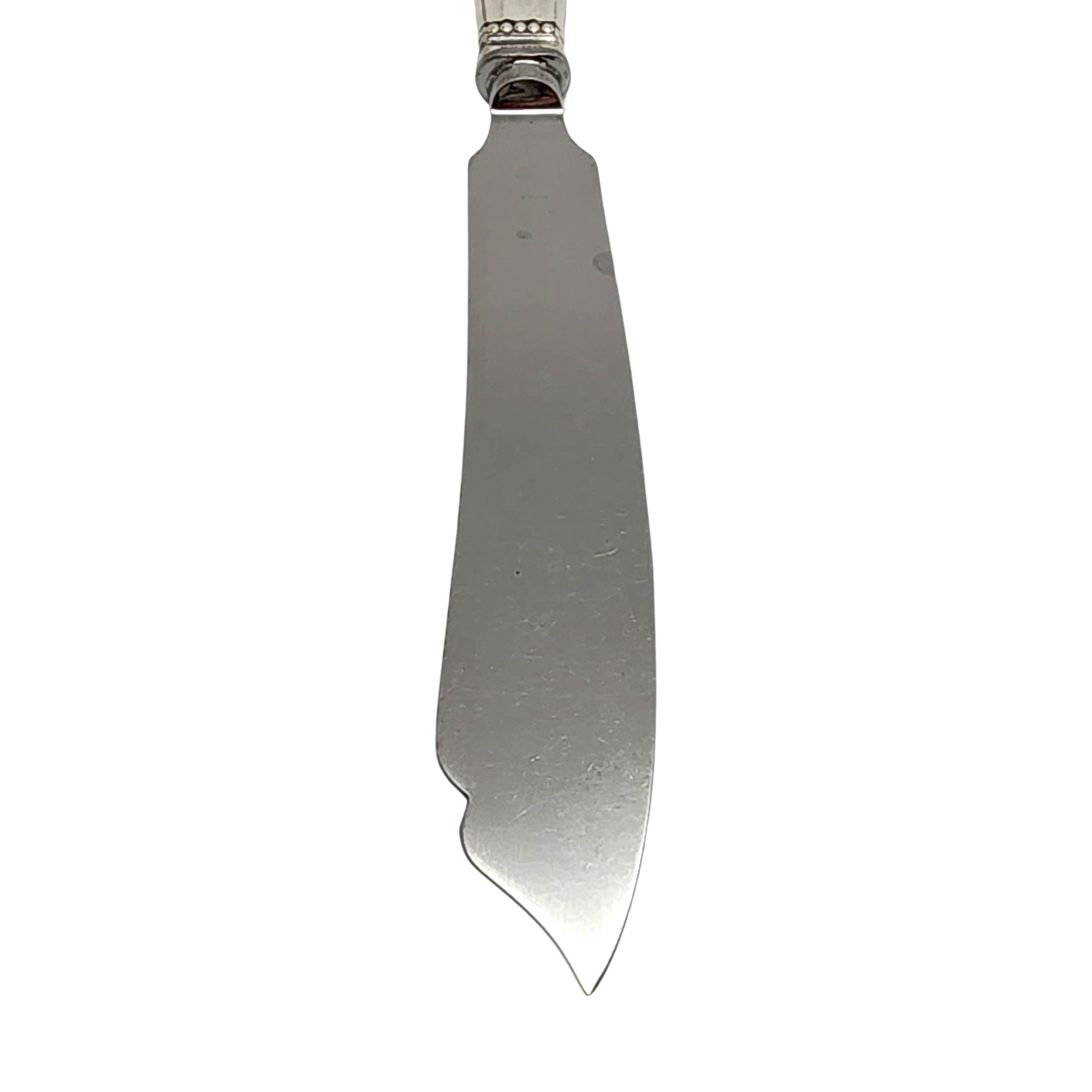 Jensen & Wendel Denmark Acorn Sterling Handle Stainless Blade Cake Knife #14714 For Sale 2