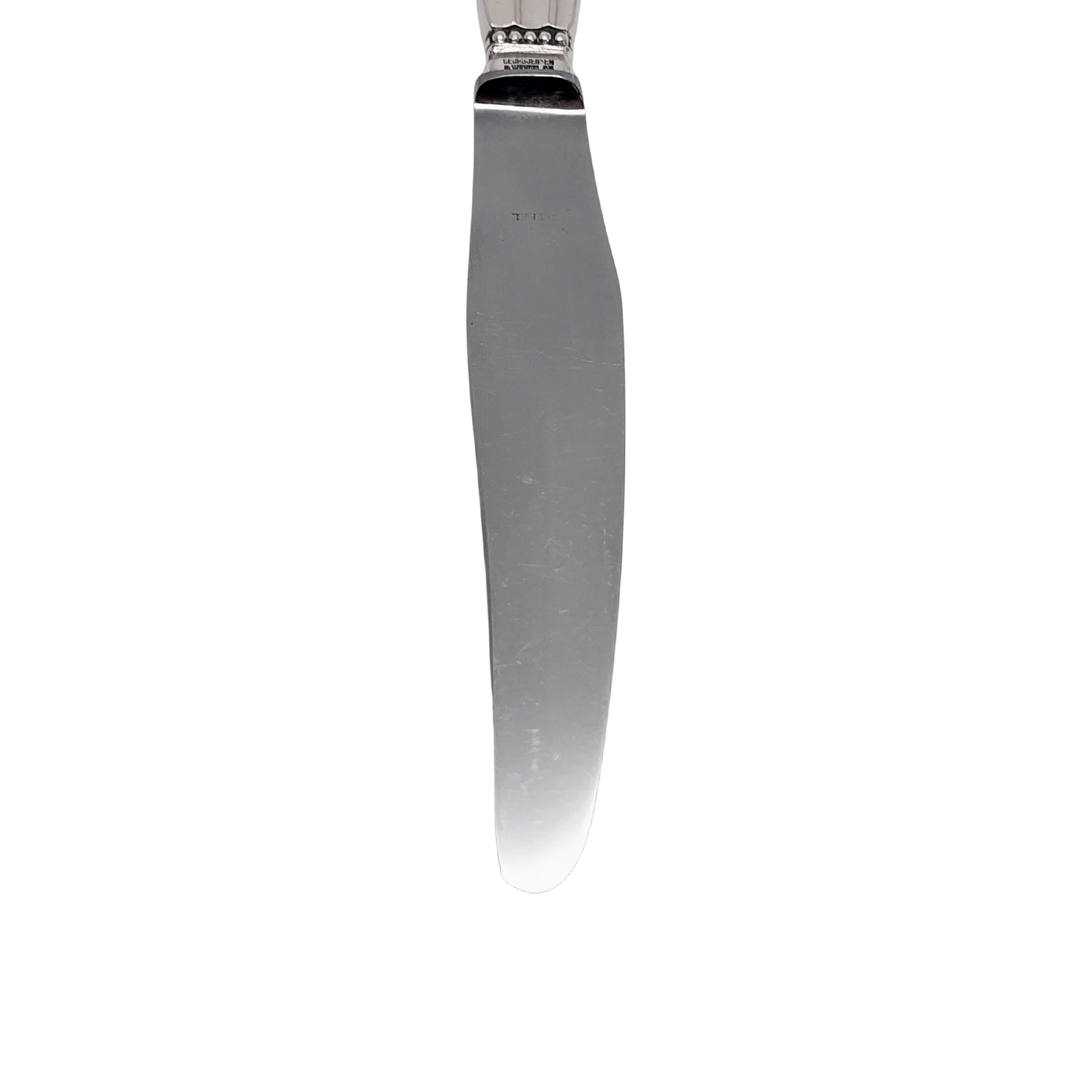 Jensen & Wendel Denmark Acorn Sterling Handle Stainless Blade Knives 8