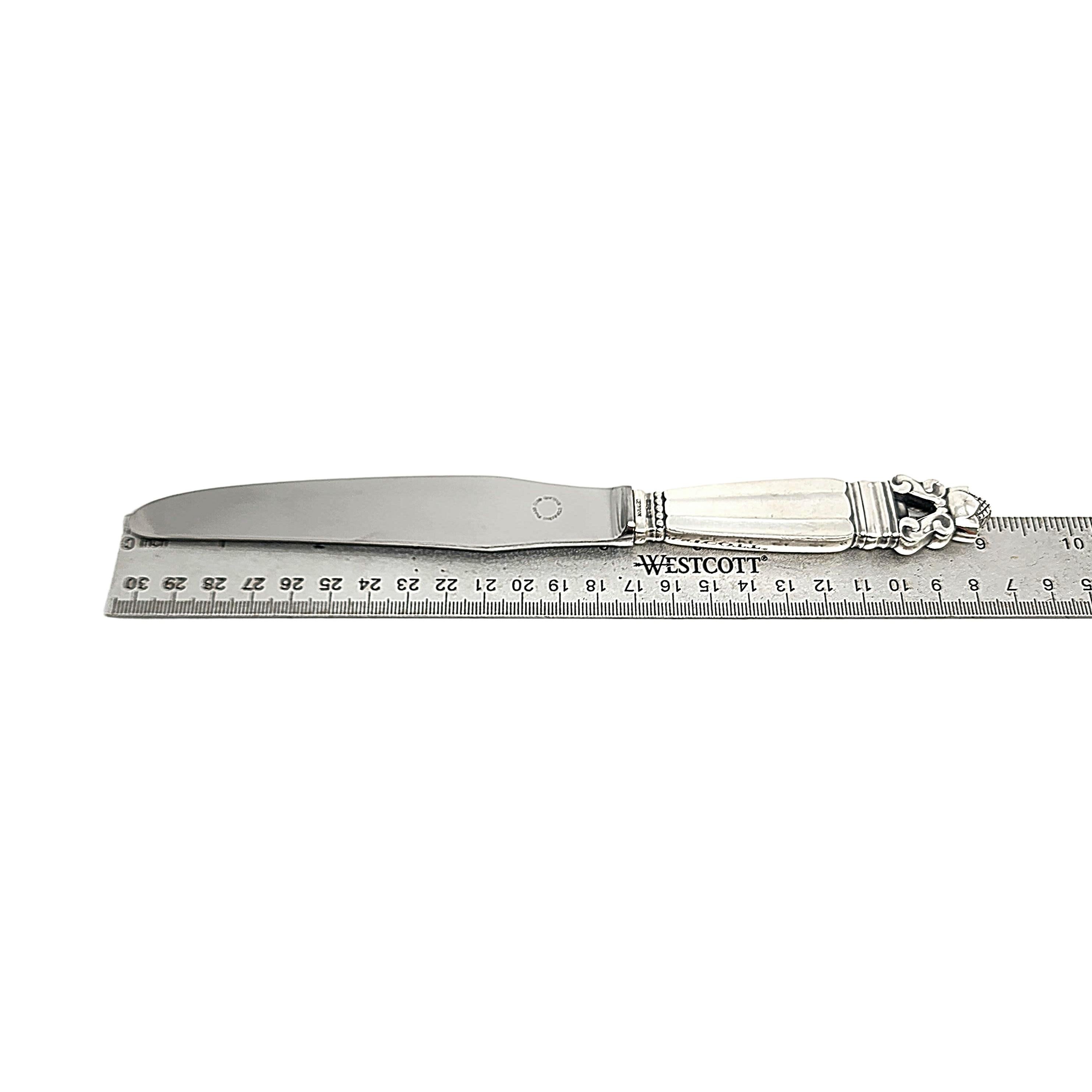 Jensen & Wendel Denmark Acorn Sterling Handle Stainless Blade Knives 9