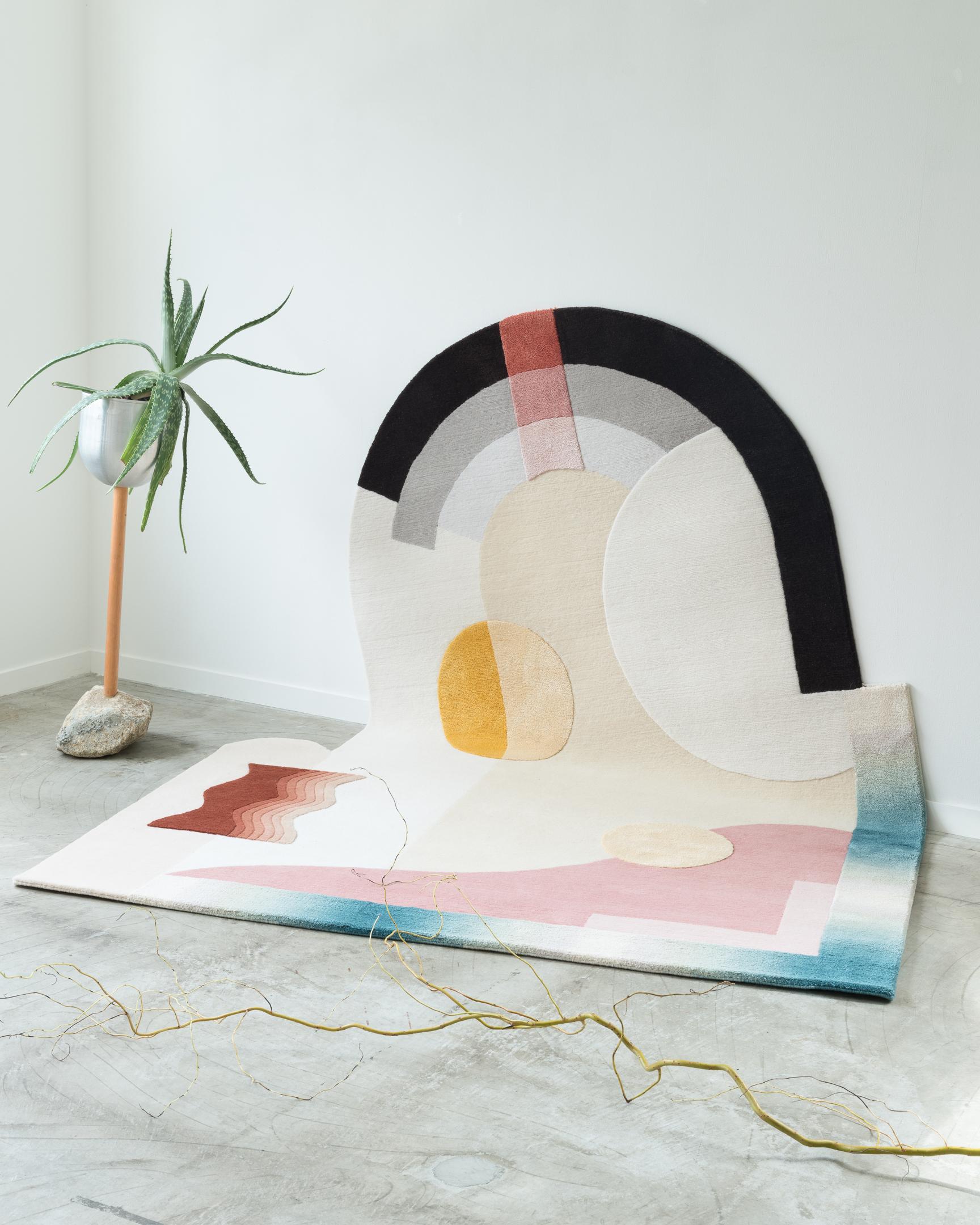 Tappeto Jensin Okunishi Studio A Arched Himalayan in lana e seta Desert Feels In condizioni Nuovo in vendita a Decatur, GA