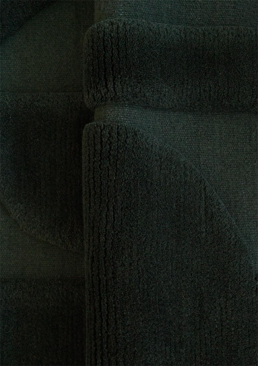 Nepalese Tappeto Jensin Okunishi Studio Shaped High Pile Mood Verde in vendita