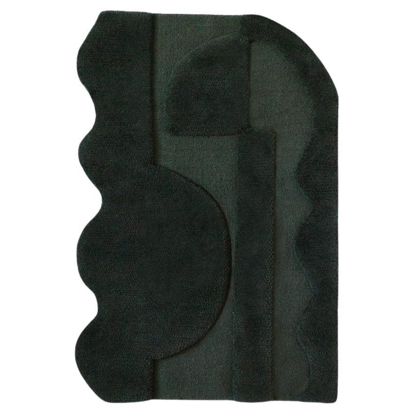 Tappeto Jensin Okunishi Studio Shaped High Pile Mood Verde in vendita