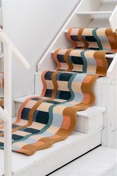 Jensin Okunishi Studio Veranda Curvy Edge Himalayan Wool Runner