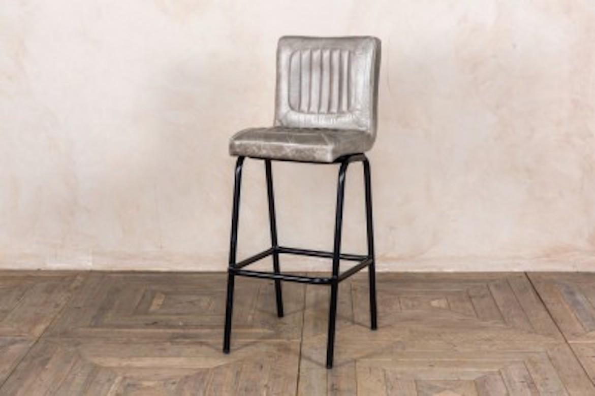 Jenson Distressed Leather Bar Stools, 20th Century For Sale 9