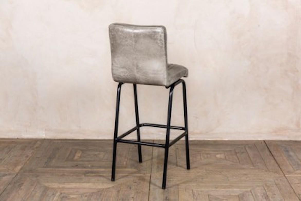 Jenson Distressed Leather Bar Stools, 20th Century For Sale 10