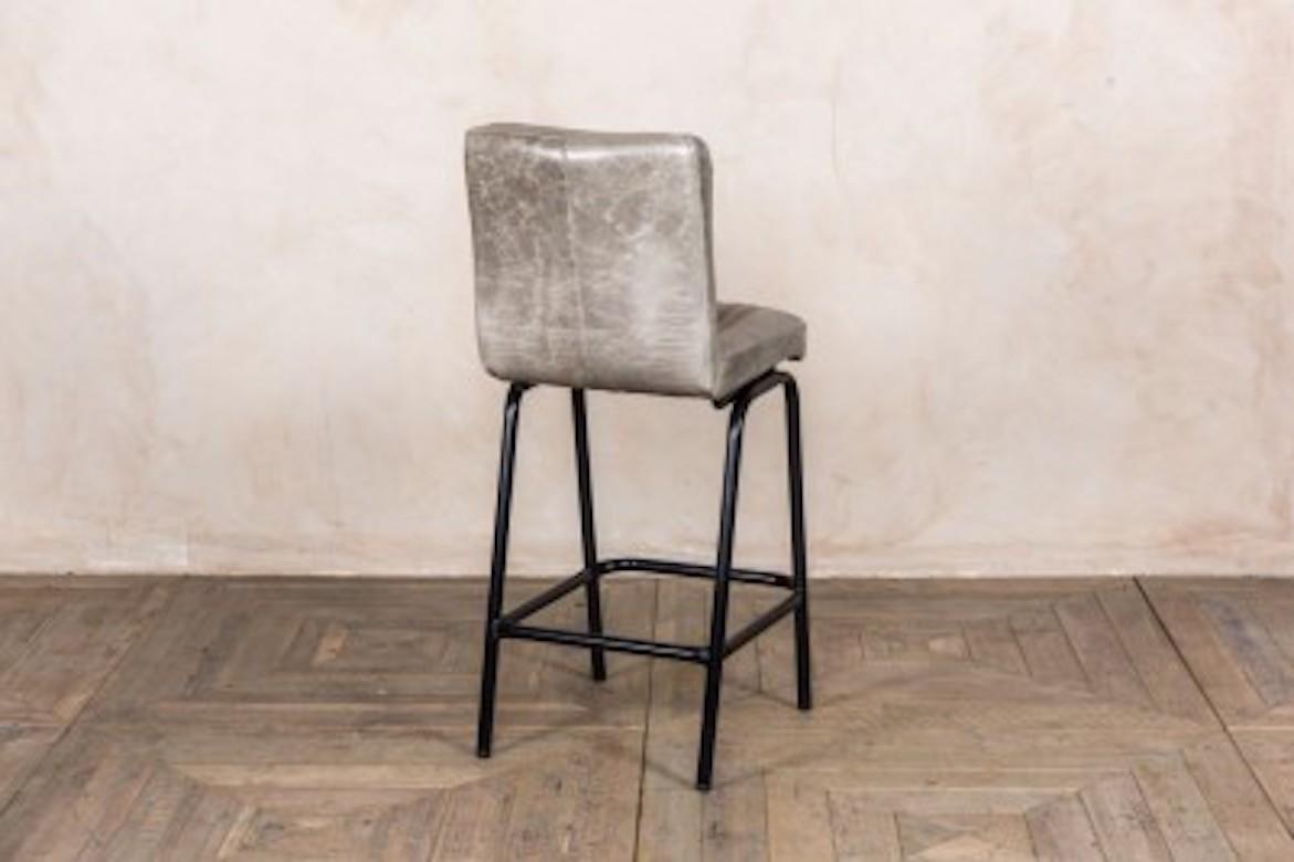 Jenson Distressed Leather Bar Stools, 20th Century For Sale 12