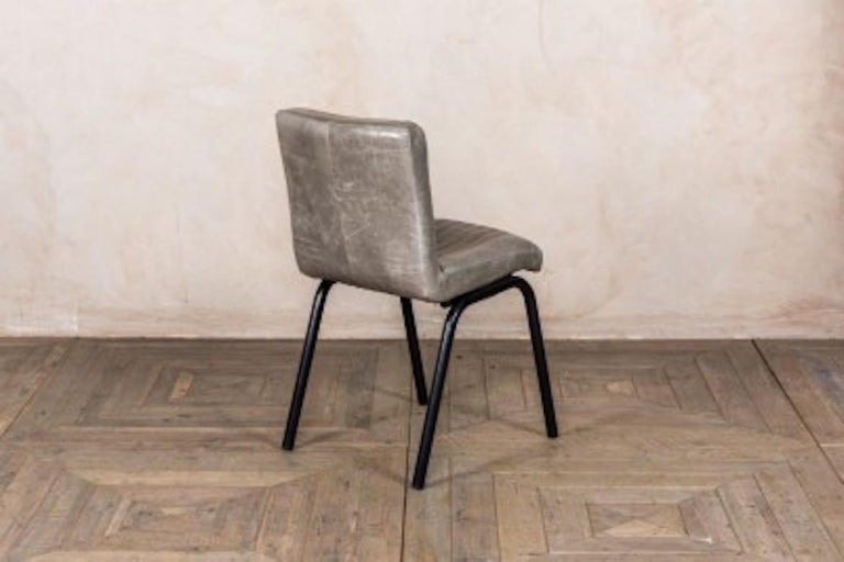 Jenson Distressed Leather Dining Chairs, Distressed Leather Dining Room Chairs