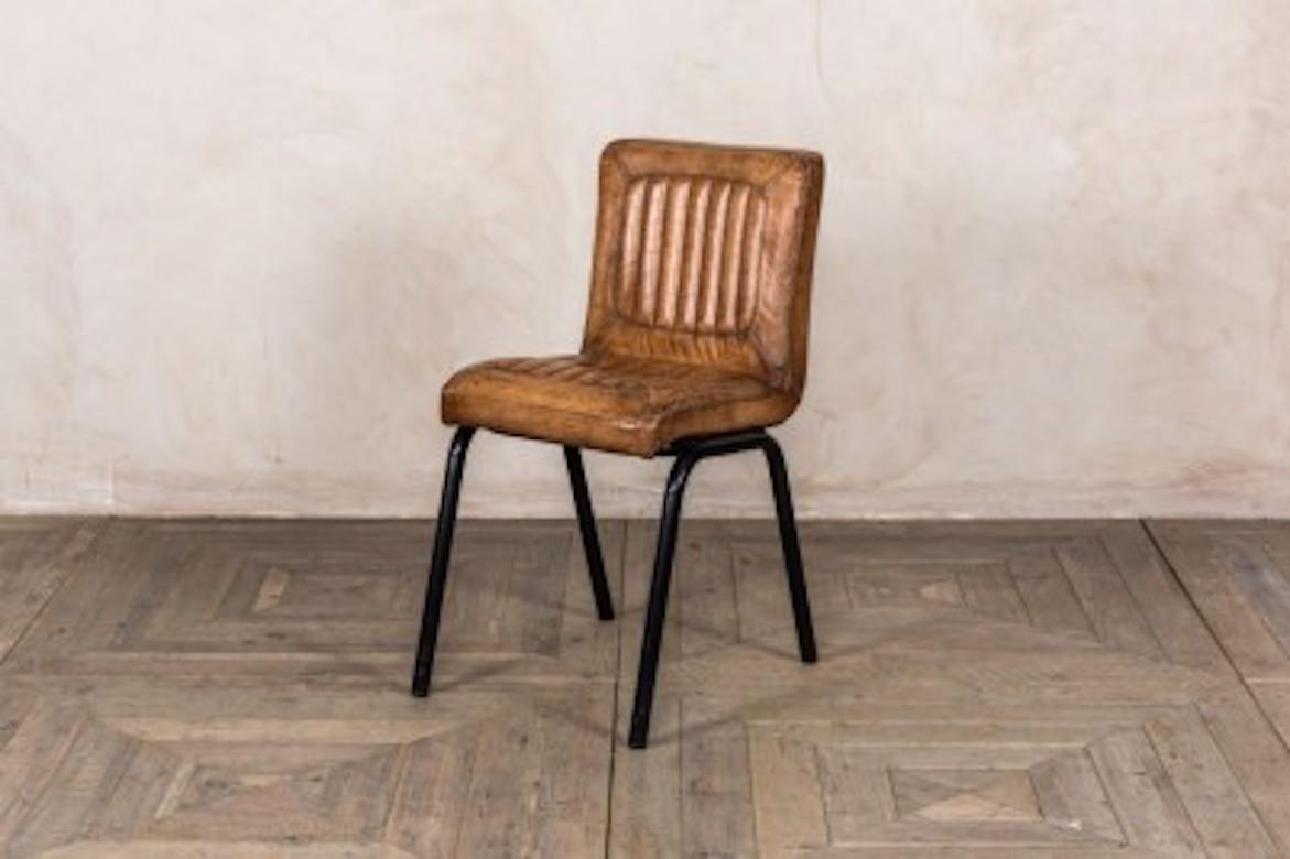 A fine Jenson distressed leather dining chairs, 20th century.

Introducing our brand new, UK-manufactured, ‘Jenson’ range. These stunning distressed leather dining chairs come in four colors, offering something for every interior.

Available in