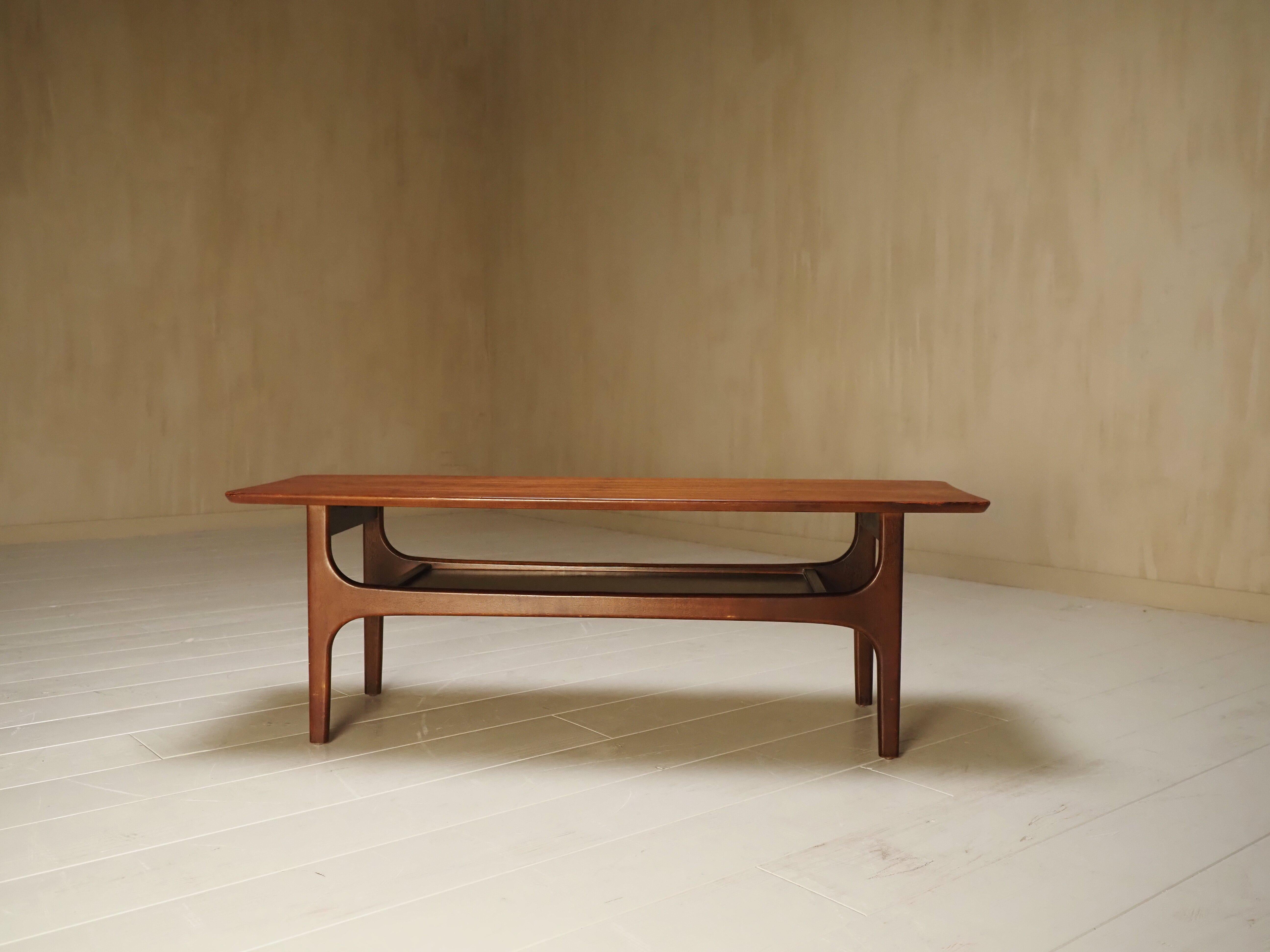 Wood Jentique UK 1960’s coffee table For Sale