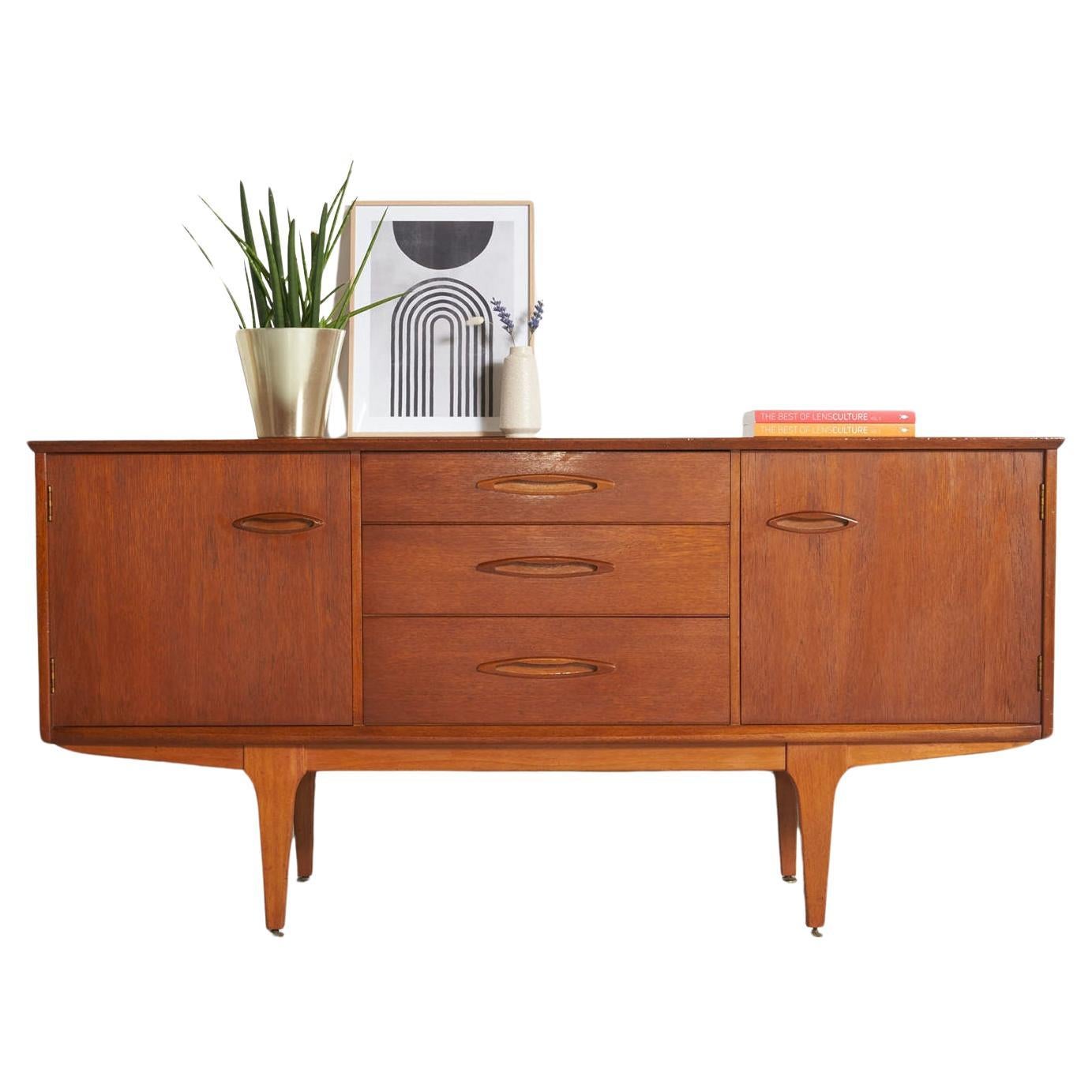 Jentique vintage sideboard in teak, Scandinavian style, 152cm