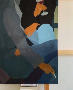 talk about everything, Acrylic on canvas, 70x100cm, 2021