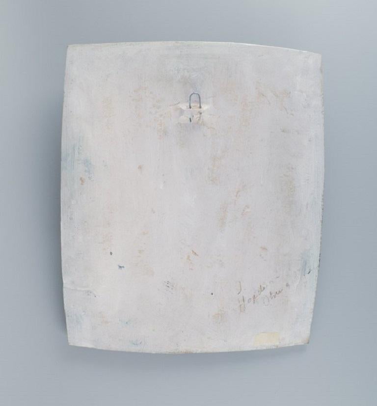 Late 20th Century Jeppe Hagedorn-Olsen '1902–1996', Relief in Stoneware with Abstract Motifs For Sale