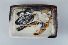 Jeppe Hagedorn-Olsen, Denmark. Stoneware Bowl with Abstract Motifs