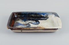 Jeppe Hagedorn-Olsen, Stoneware Bowl with Abstract Motifs, 1970s