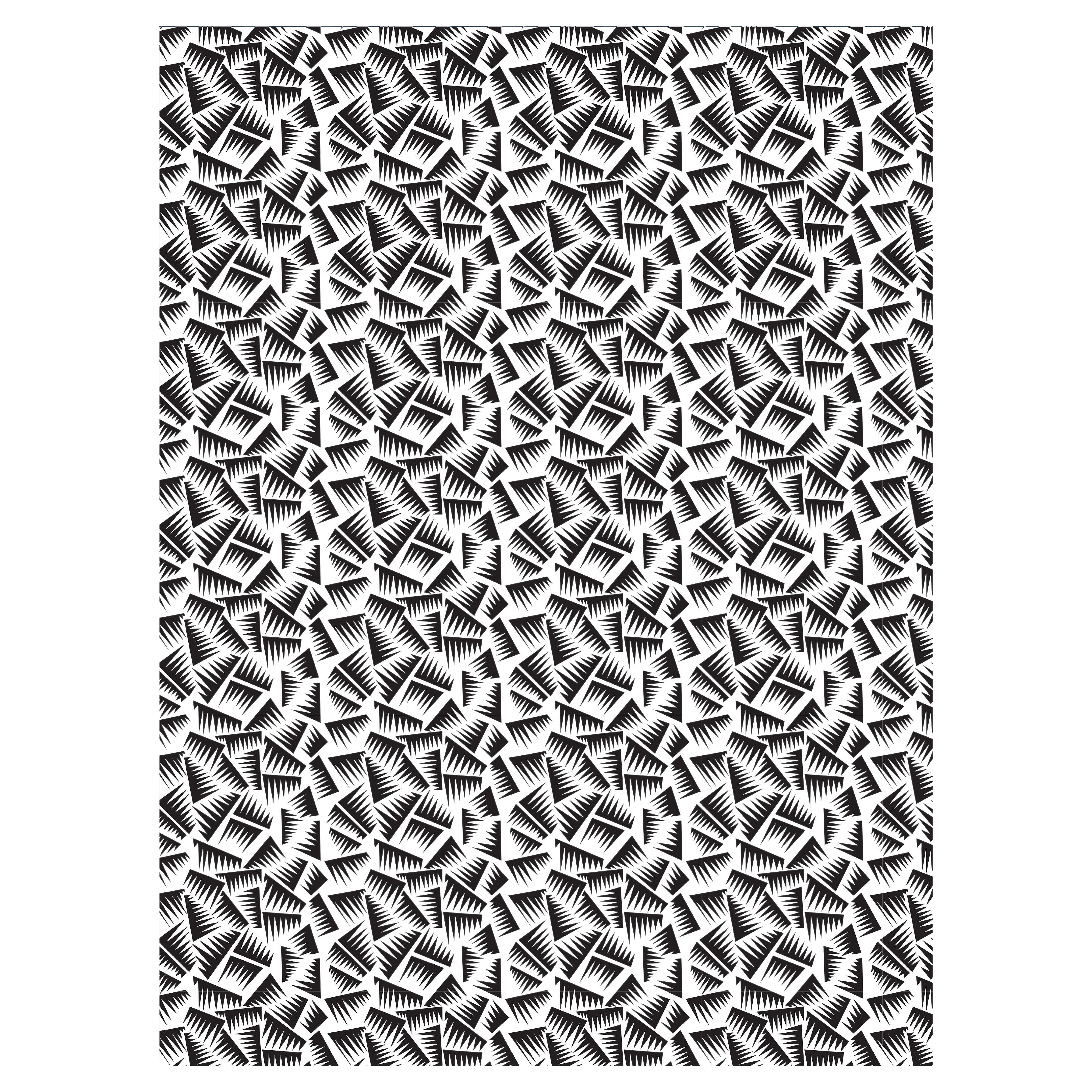JER Wandteppich – Schwarz-Weiß von Jacques-Emile Ruhlmann für La Chance