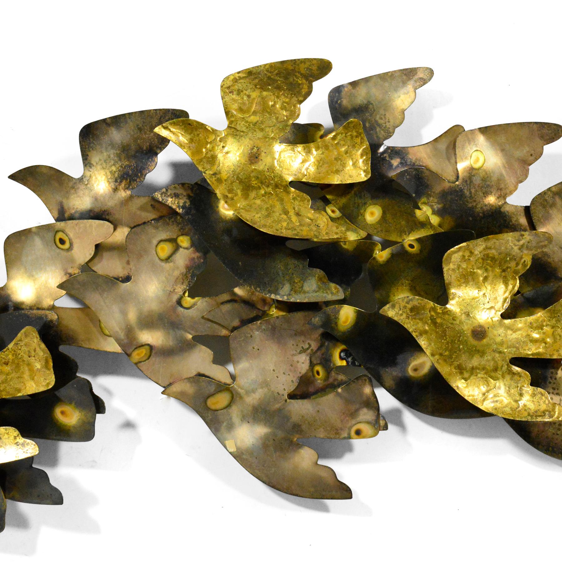 Jere Abstract Flock of Doves Wall Sculpture 1