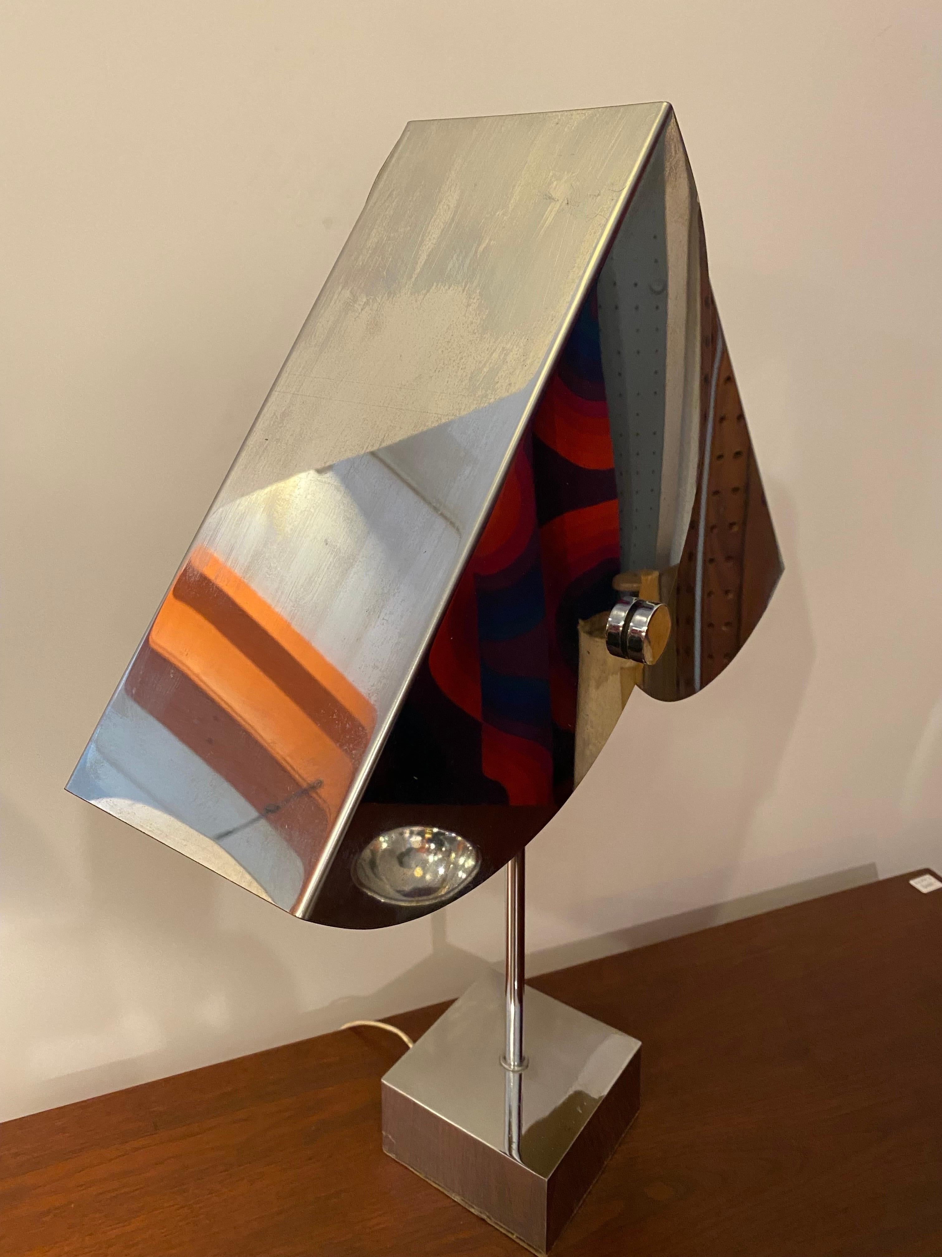 Jere’ Adjustable Chrome Table Lamp 5