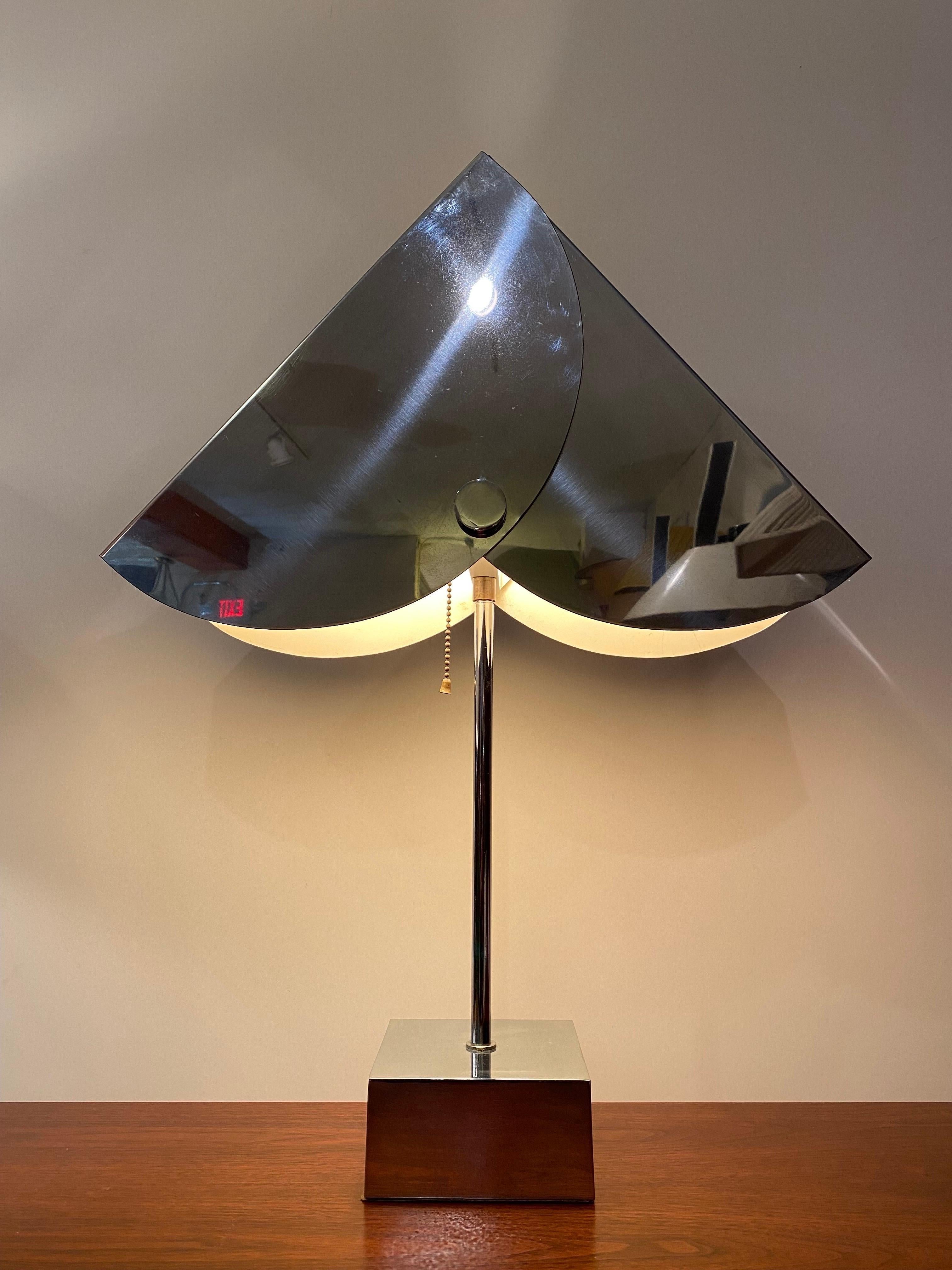 Mid-Century Modern Jere’ Adjustable Chrome Table Lamp