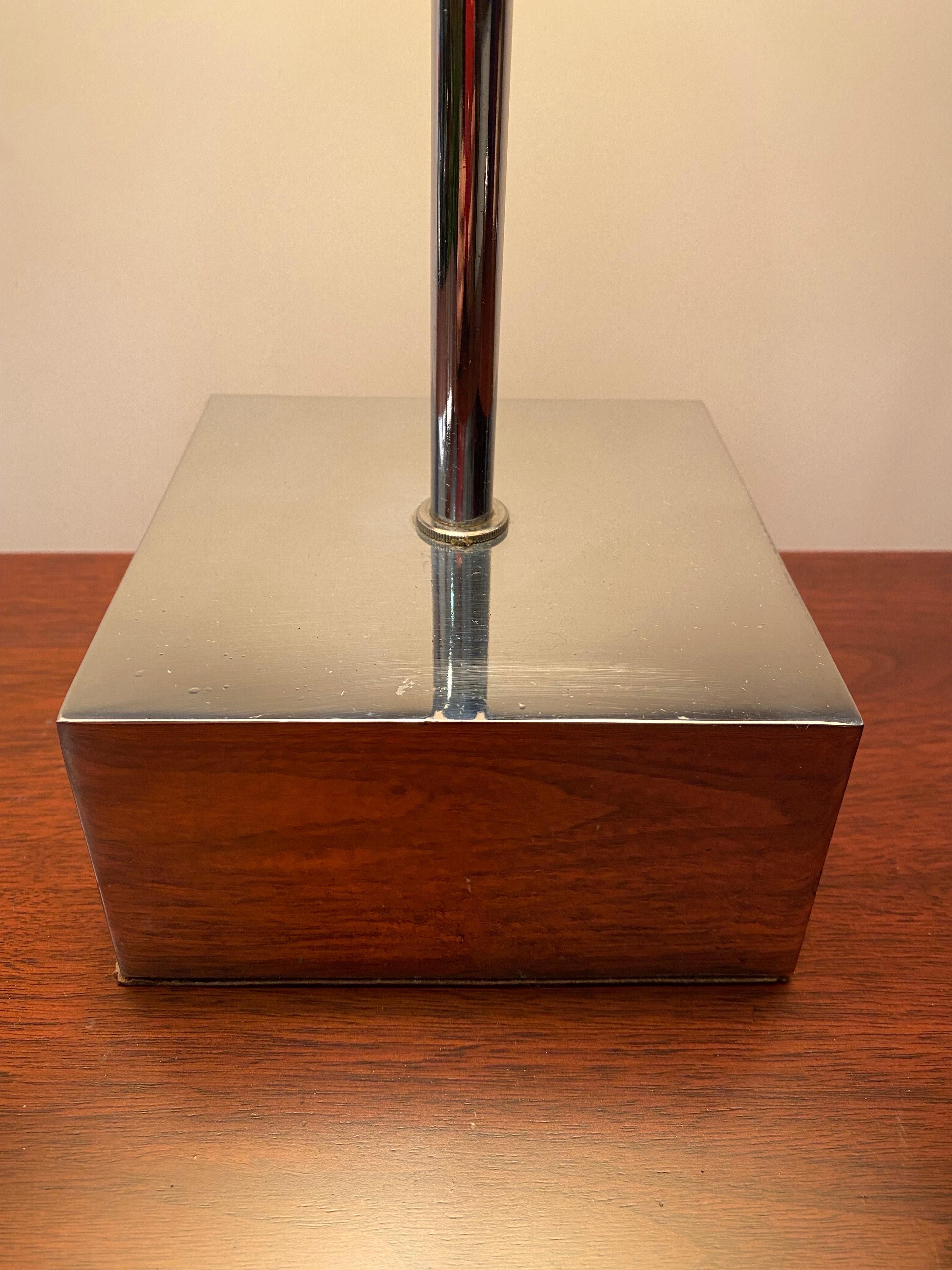 American Jere’ Adjustable Chrome Table Lamp