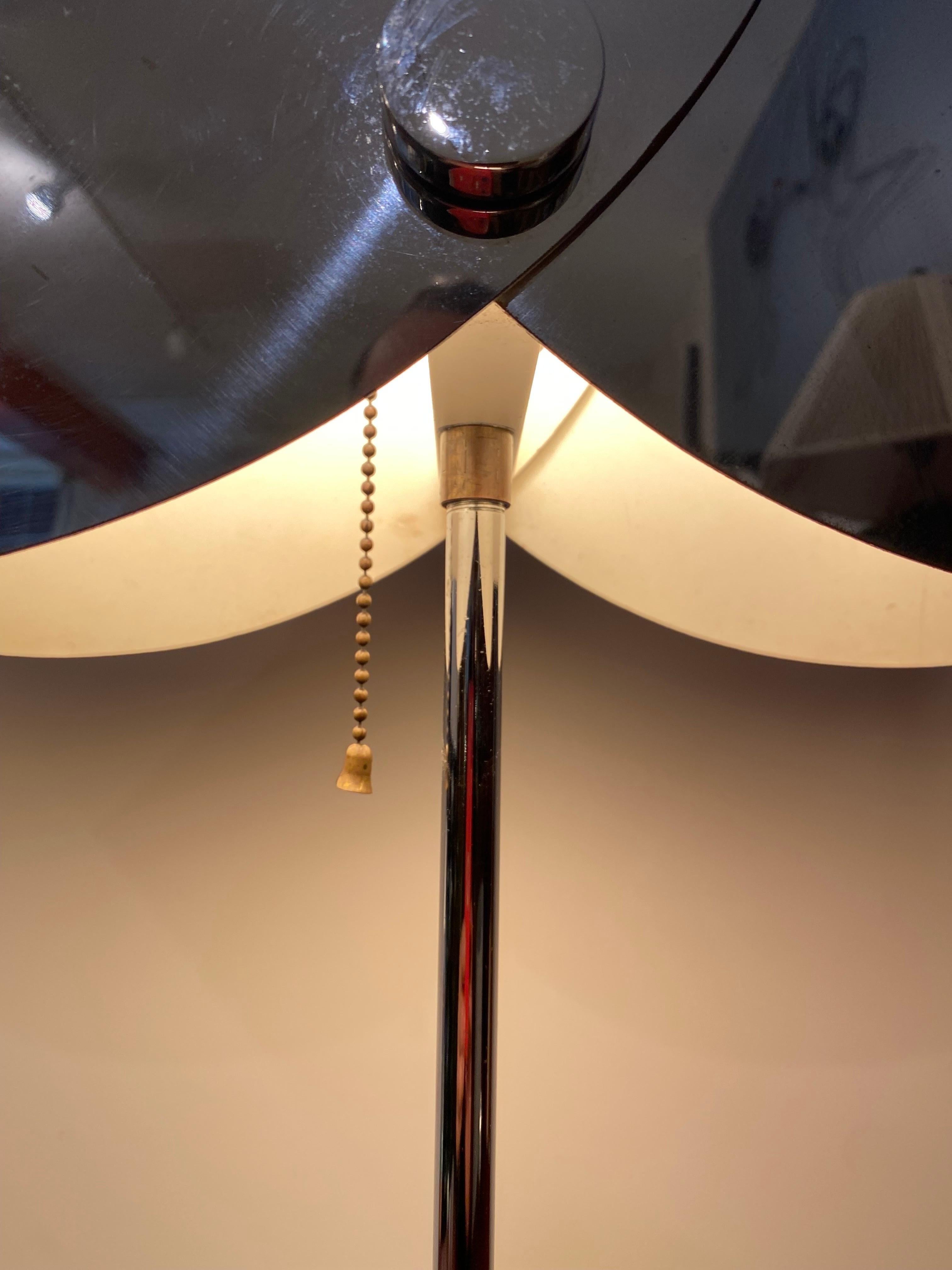 Jere’ Adjustable Chrome Table Lamp In Good Condition In Philadelphia, PA