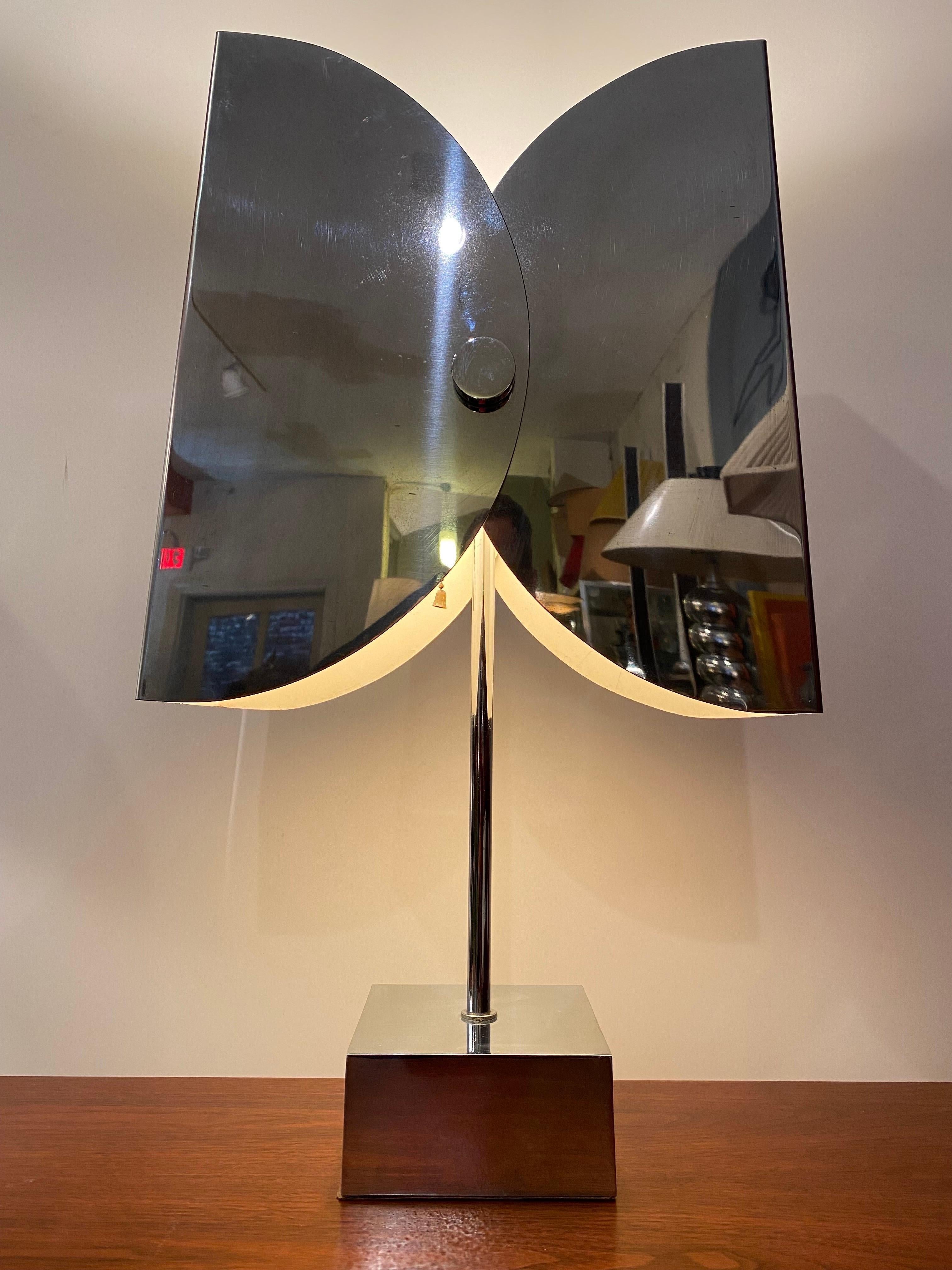 Late 20th Century Jere’ Adjustable Chrome Table Lamp