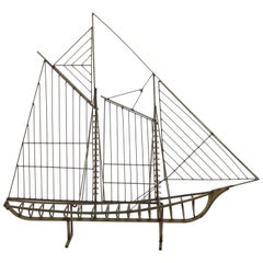 Modello di barca a vela Jere firmato e datato 1979