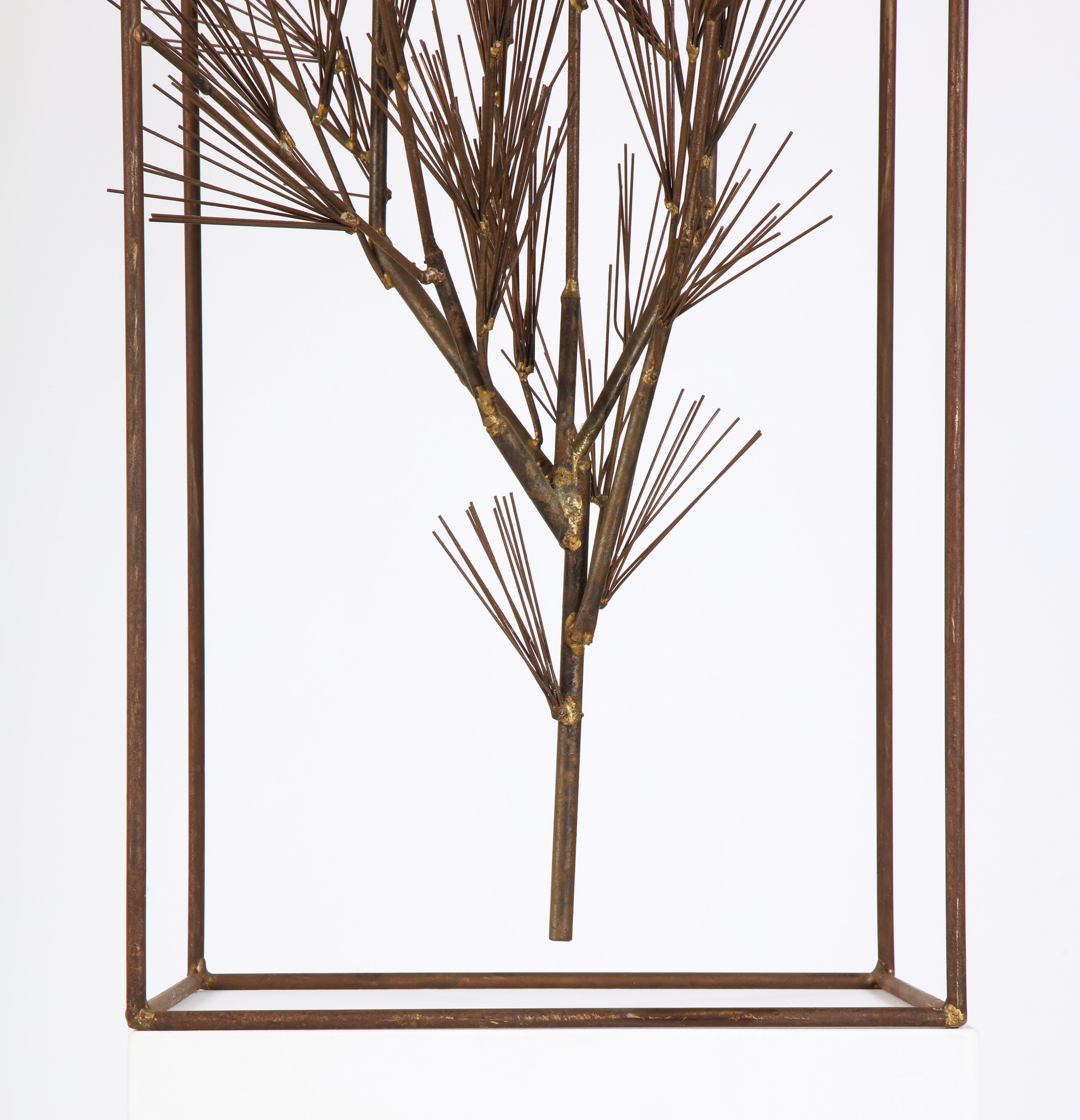 Jere Sculpture of Abstract Tree in Frame, USA 1960s 11