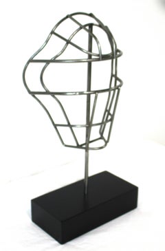 Jere Styled Athletic Catchers Lacrose Mask Sculpture