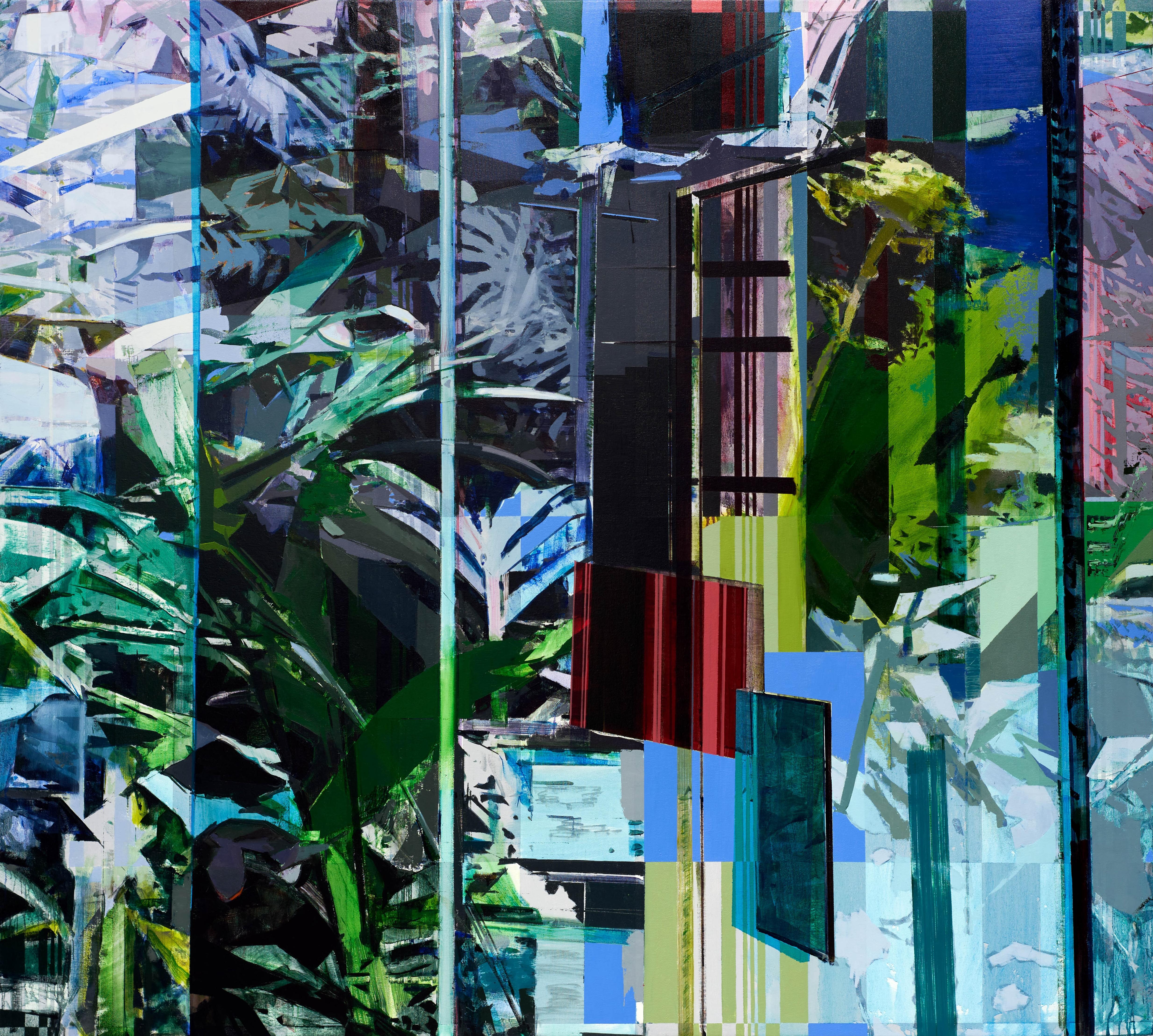 Jered Sprecher è un artista che realizza dipinti, disegni e installazioni che astraggono il paesaggio per esplorare il precario rapporto tra natura e tecnologia. Il suo lavoro si confronta con la bellezza e la complessità dell'ambiente e con il modo