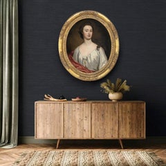 Ritratto di una giovane donna in abito bianco, probabilmente inglese, 1730-1740 circa, dipinto