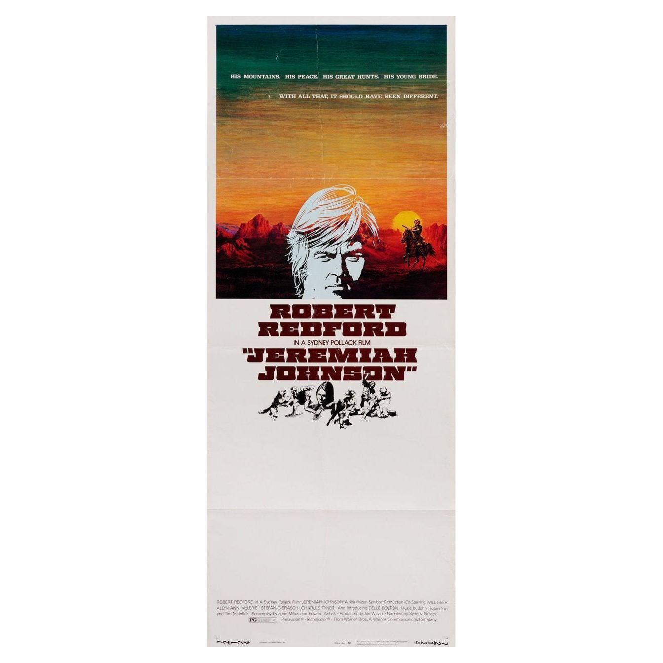 Jeremiah Johnson 1972 U.S. Insert-Filmplakat im Angebot