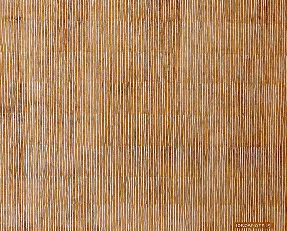 Untitled 707 (Abstract painting) - Brown Abstract Painting by Jérémie Iordanoff