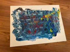 French Abstract Contemporary Art by J. Rebourgeard - Disparition dans le Vide