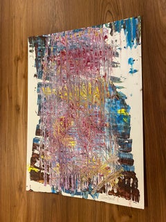 French Abstract Contemporary Art by J. Rebourgeard - La Coulée du Temps
